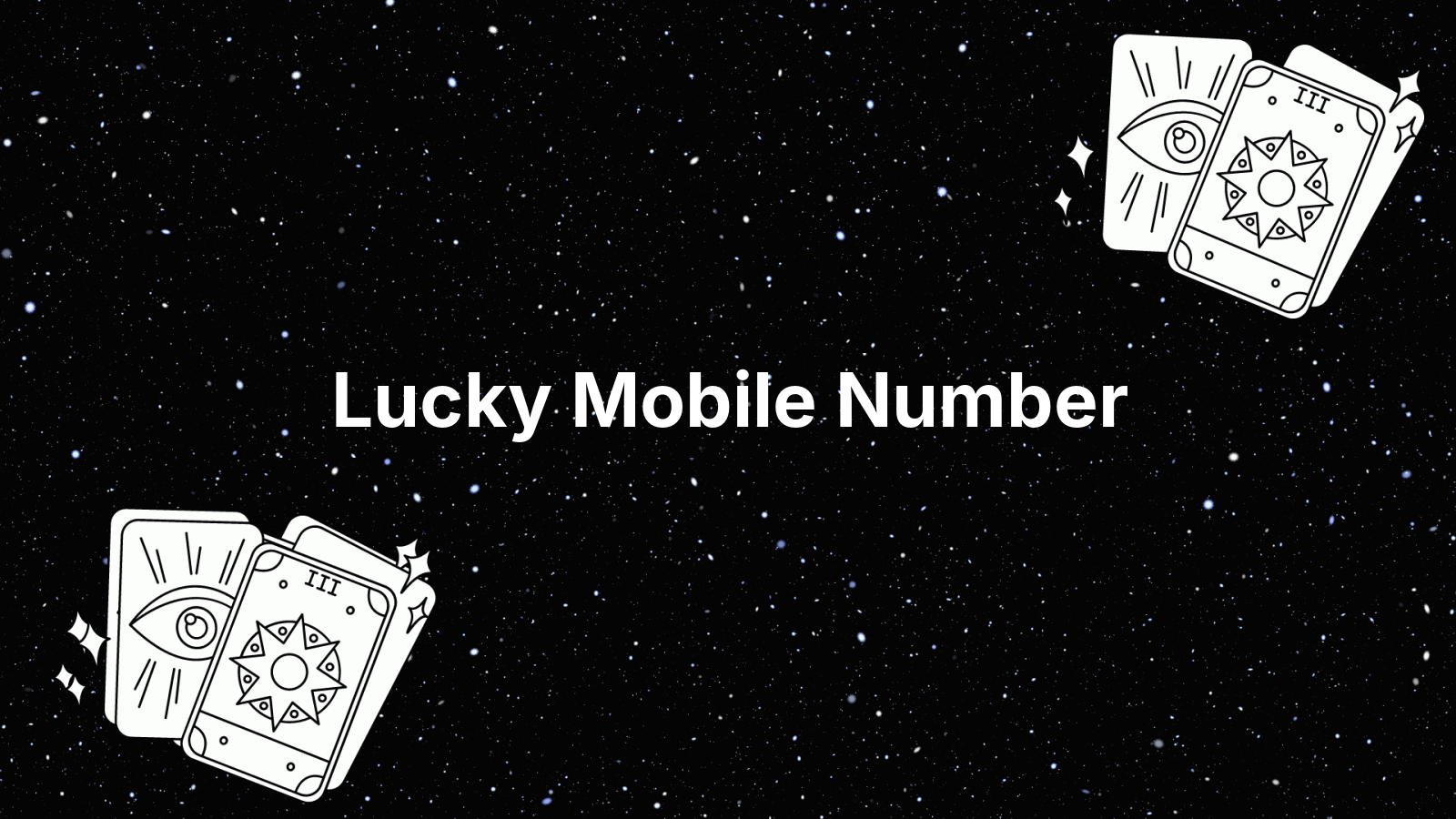 Lucky mobile number